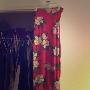 Bodycon floral tube dress